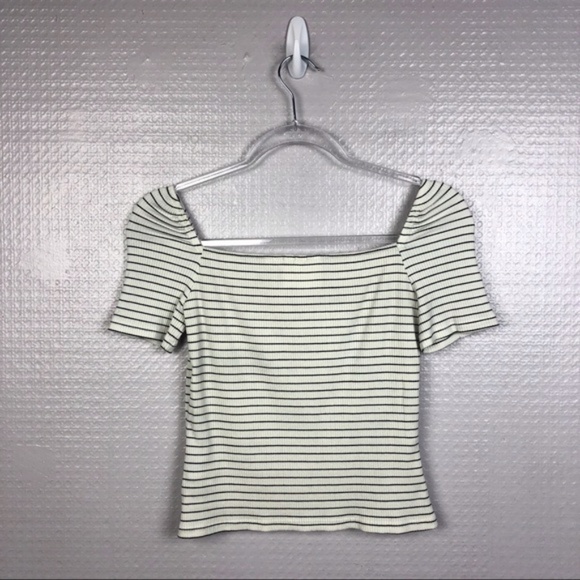 Anthropologie | Maeve Square Neckline Striped Top - Picture 4 of 4